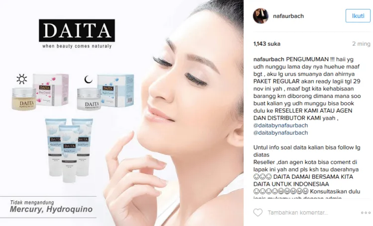 8 Seleb Ini Jualan Produk Kecantikan, Nggak Coba Beli? Siapa Tahu Wajahmu Jadi Sama Kayak Mereka :) 14
