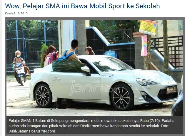 Ini Deretan Anak SMA yang Sempat Menghebohkan Gara-gara Punya Mobil Mewah, Duh Anak Sekarang! 7