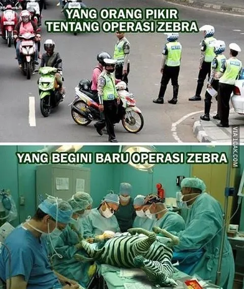 17 Meme Kocak Operasi Zebra, Mulai yang Wajar Sampai Nggak Masuk Akal! 31