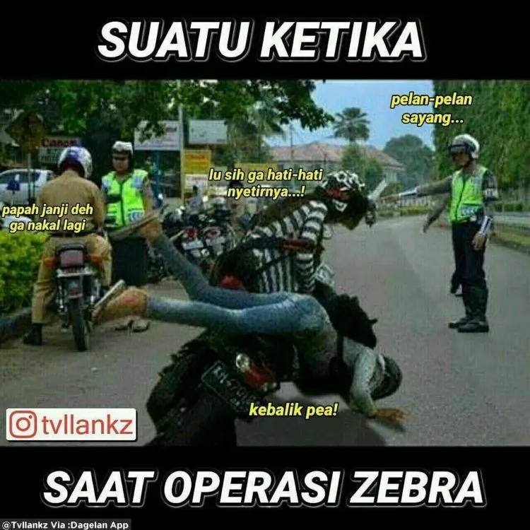 17 Meme Kocak Operasi Zebra, Mulai yang Wajar Sampai Nggak Masuk Akal! 25