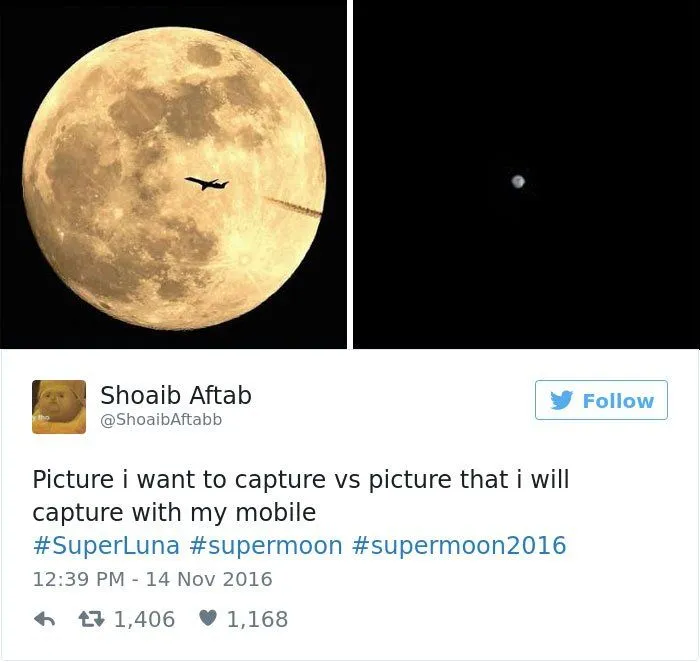 13 Meme Penampakan Gagal Supermoon 14 November. Nggak Sesuai Ekspektasi, Dapetnya Malah Begini!