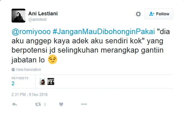 Lagi Ramai Nih Tagar #JanganMauDibohoginPakai, Kamu yang Suka Dibohongin Bisa Bikin Juga Buat Curhat