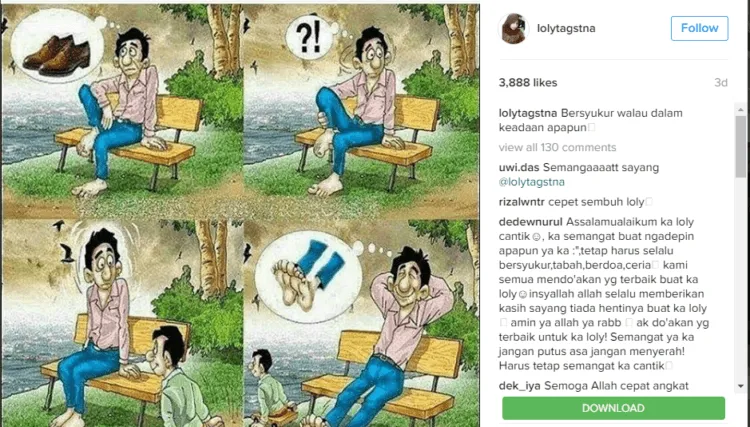 Belajar Memaknai Hidup dari Loly; Gadis Cantik yang Membuat Kita Lebih Waspada Terhadap Kanker 17