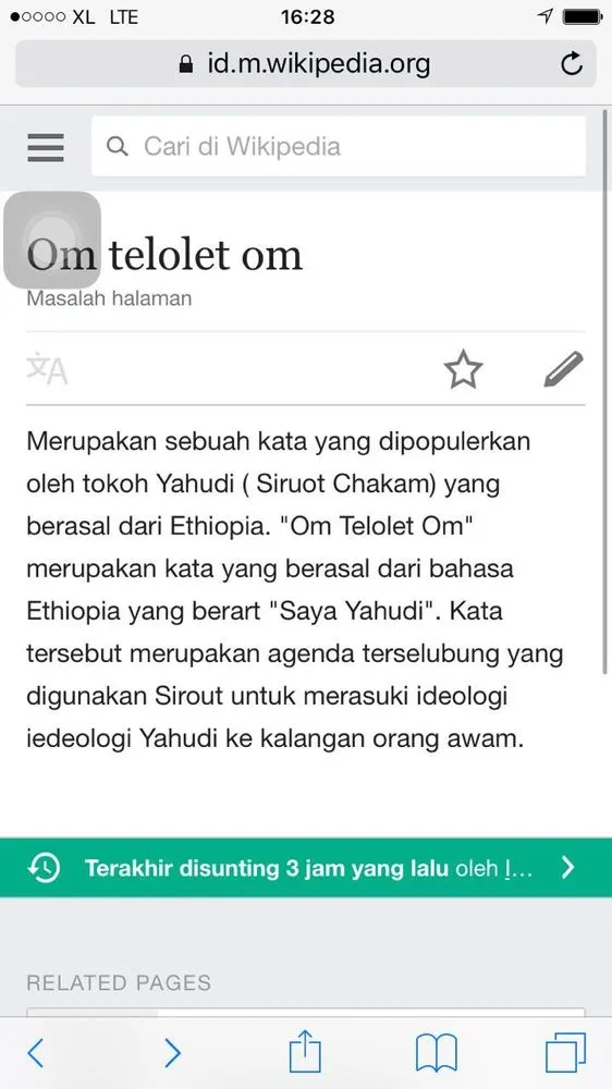 Gara-gara ‘Om Telolet Om’ Wikipedia Mabuk Equil