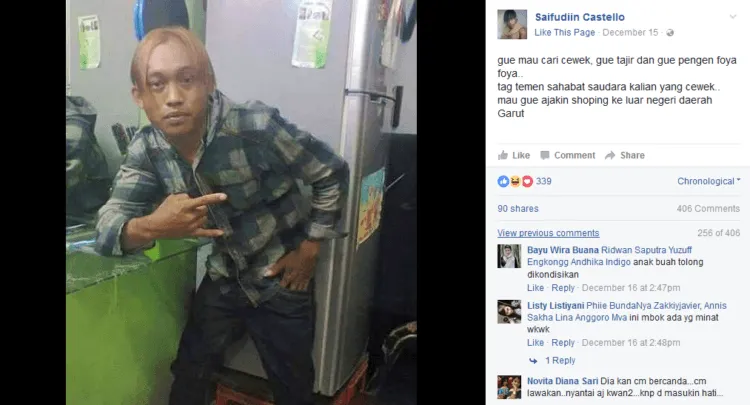 Oh Jadi Ini Saipudiin Castello yang Ngaku Pria Paling Tampan di Dunia, Kita Ngakak Tiap Dia Pamer 6