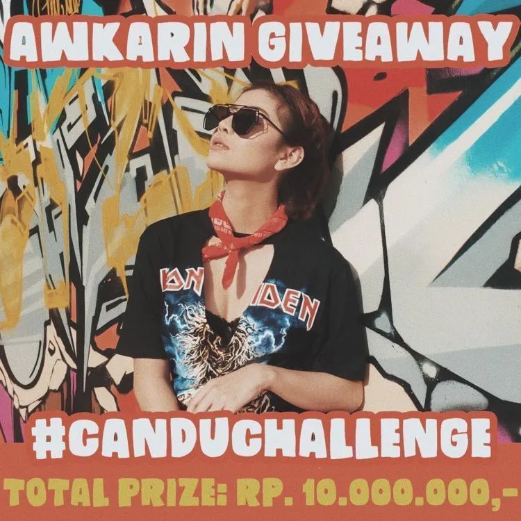 Dulu Cuma Hadiah Follback, Kini Awkarin Siapkan Hadiah 10 Juta Buat Kamu di #CanduChallenge 4