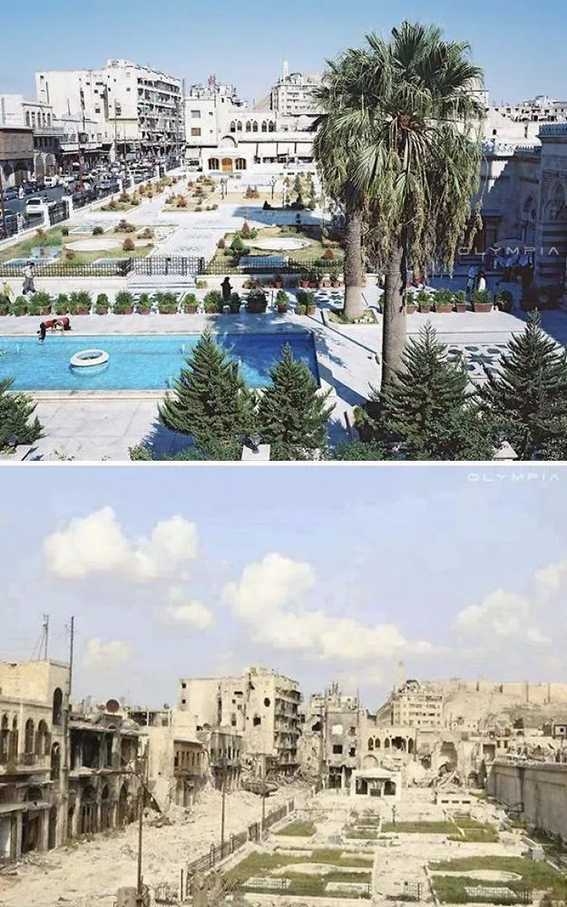 Tragis, 12 Foto Perbandingan Kota Aleppo Dulu dan Sekarang Bikin Dunia Berduka. Sedih Melihatnya! 13