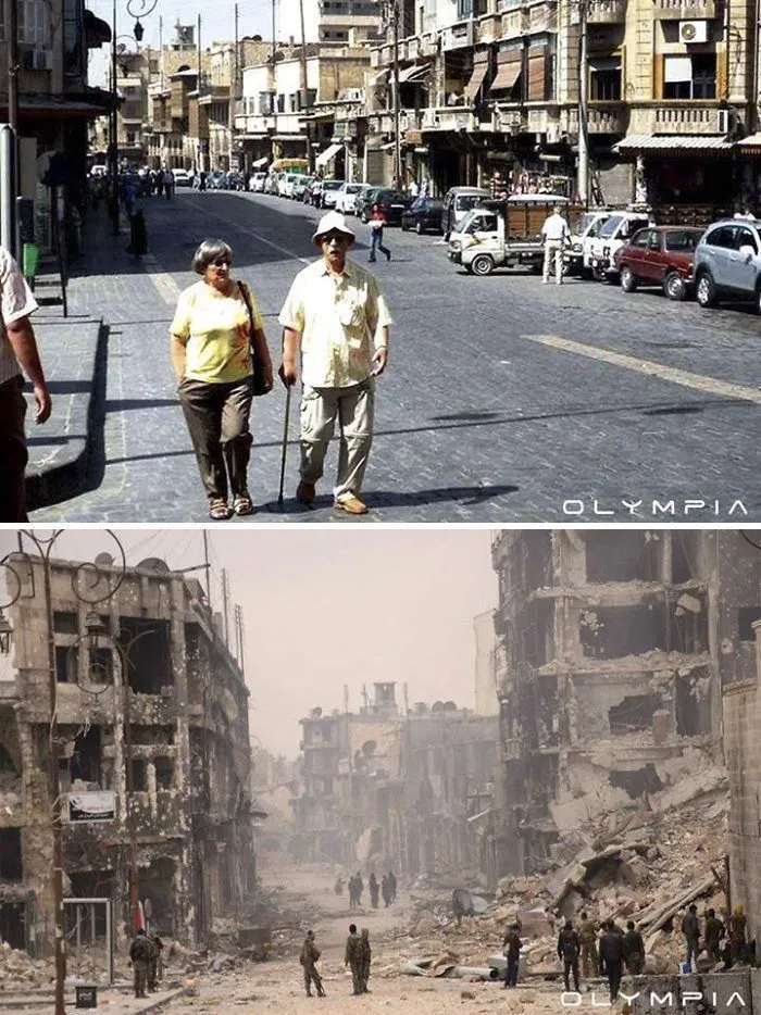 Tragis, 12 Foto Perbandingan Kota Aleppo Dulu dan Sekarang Bikin Dunia Berduka. Sedih Melihatnya! 19