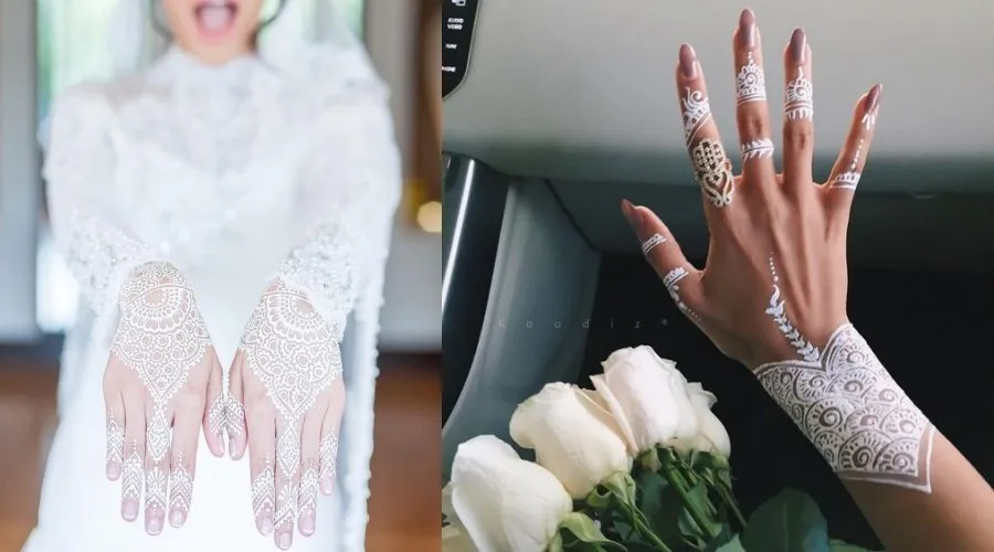 16+ Inspirasi Henna Putih Simple untuk Hari Pernikahanmu