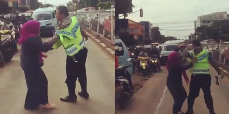 Emak-Emak Memang Selalu Benar. Jangankan Kamu, Polisi Ini Mau Menilang Saja Habis Dicakar-Cakar 6