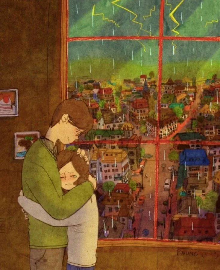 Siap-Siap Baper! 15 Ilustrasi Ini Bisa Menggambarkan dengan Sempurna Rasa Cinta Pasangan Halal 21