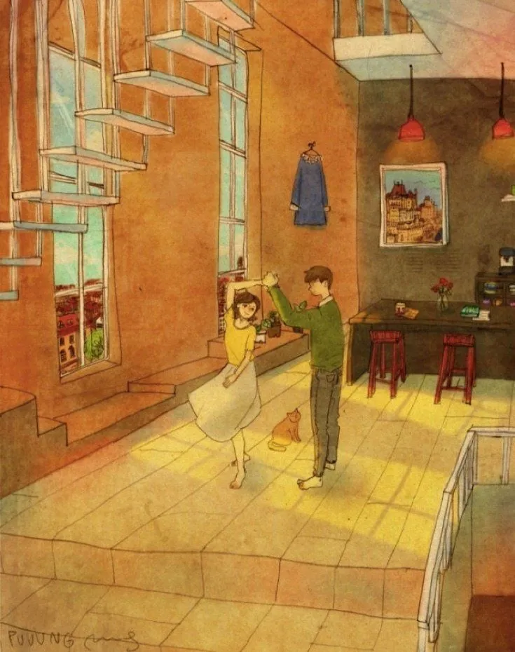 Siap-Siap Baper! 15 Ilustrasi Ini Bisa Menggambarkan dengan Sempurna Rasa Cinta Pasangan Halal 25
