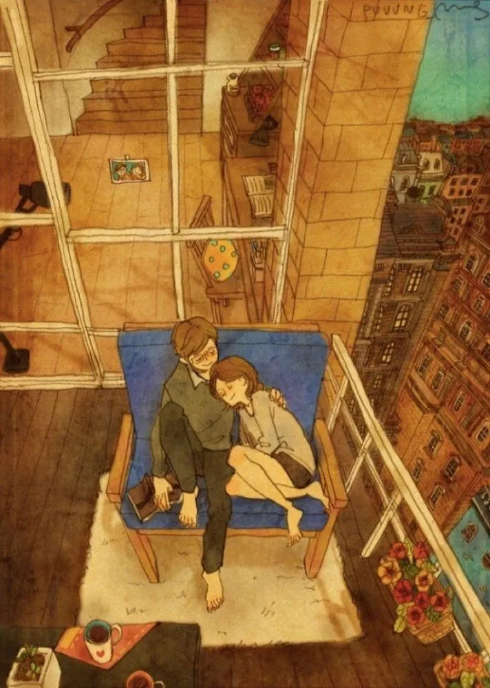Siap-Siap Baper! 15 Ilustrasi Ini Bisa Menggambarkan dengan Sempurna Rasa Cinta Pasangan Halal 19