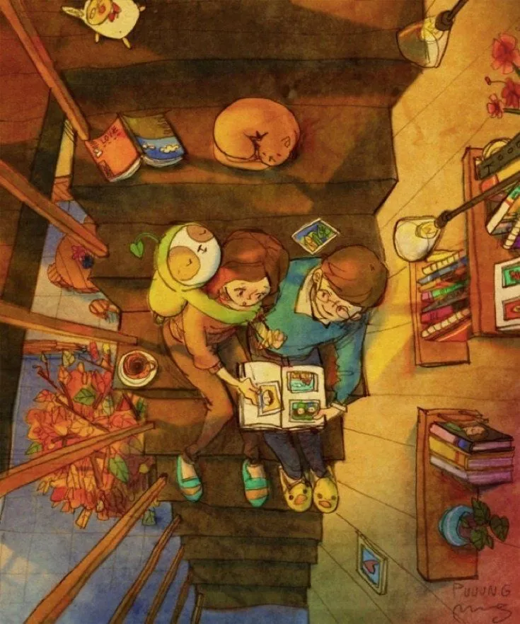 Siap-Siap Baper! 15 Ilustrasi Ini Bisa Menggambarkan dengan Sempurna Rasa Cinta Pasangan Halal 20