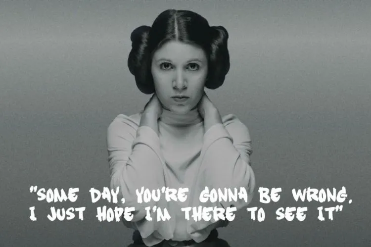 Pemeran Puteri Pemberani dalam Star Wars Tutup Usia. Kenal Lebih Dekat Sosoknya Dengan 10 Quotes Ini 17