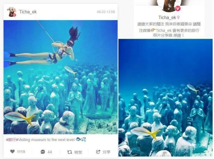 Heboh Pramugari Cantik Asal Thailand Ini Doyan Berfoto Keliling Dunia, Tapi Kok Kelihatan Editan Ya? 13