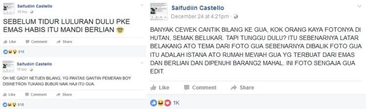 Oh Jadi Ini Saipudiin Castello yang Ngaku Pria Paling Tampan di Dunia, Kita Ngakak Tiap Dia Pamer 7