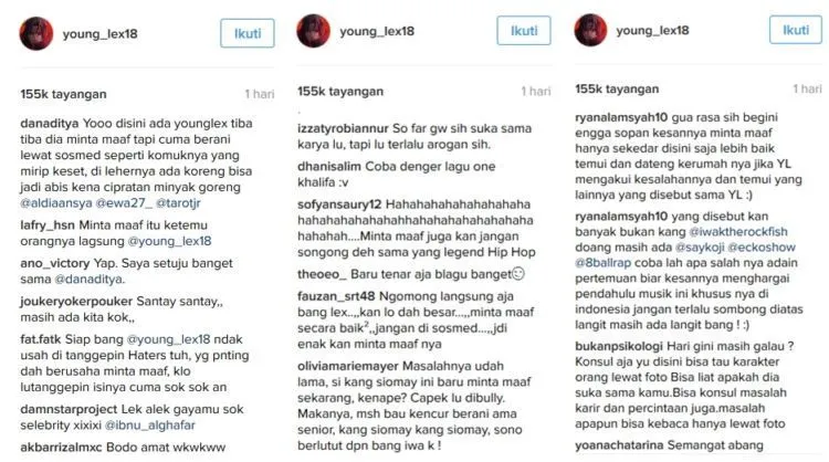 Young Lex Akhirnya Minta Maaf ke Iwa K dan Semua yang Risih Sama Polahnya, Anak Baik Harus Begitu :) 8