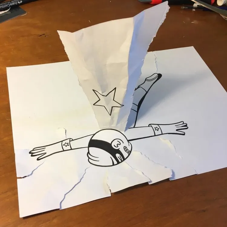 Sederhana Tapi Ajaib, Inilah Kepiawaian dari HuskMitNavn Bikin Gambar 3D yang Seakan Beneran Hidup 20
