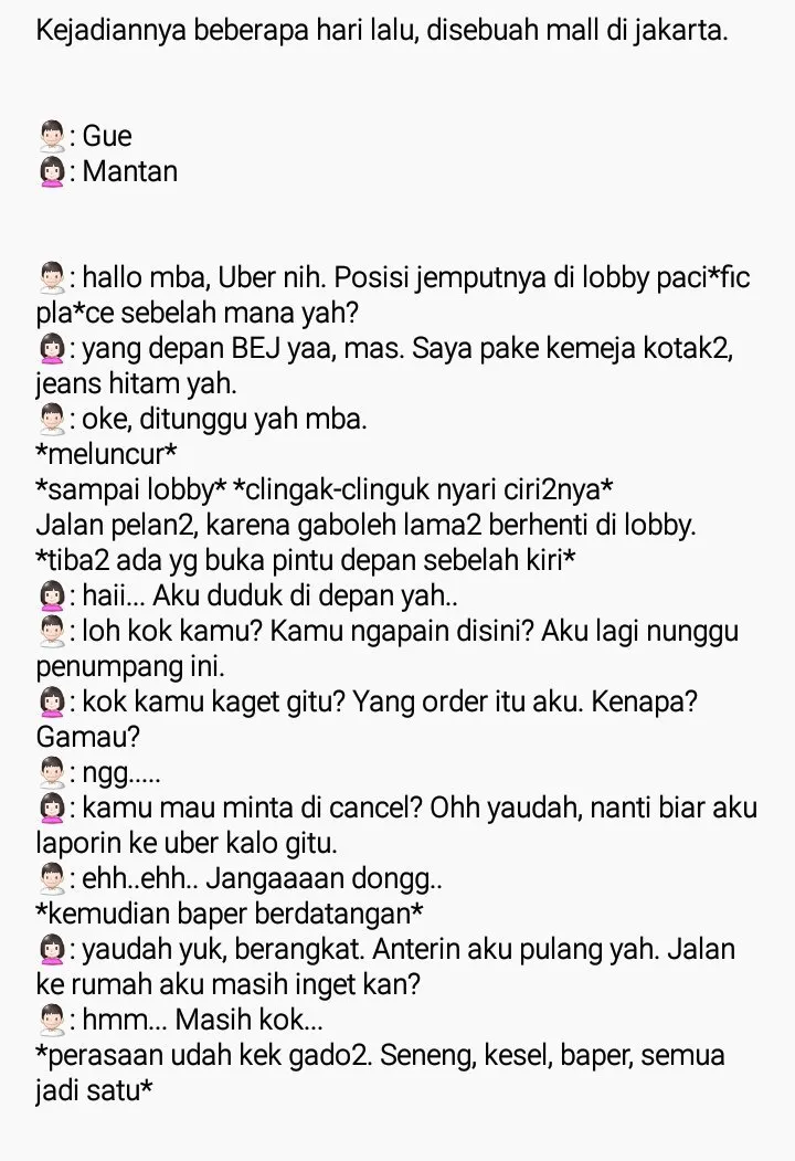 Kocak! Supir Uber Ini Curhat di Medsos Usai Kebetulan Mantannya Sendiri Jadi Penumpang, Baper Berat 4