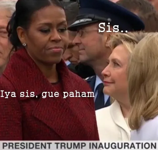 Dari Ekspresi Kesal Sampai Rumpi-rumpi Manja, Ini Momen-momen Kocak Saat Pelantikan Donald Trump 11