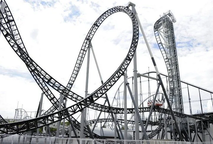 Begini Nih Penampilan Roller Coaster Paling Ekstrem di Dunia! Curam Banget Lintasannya... 3