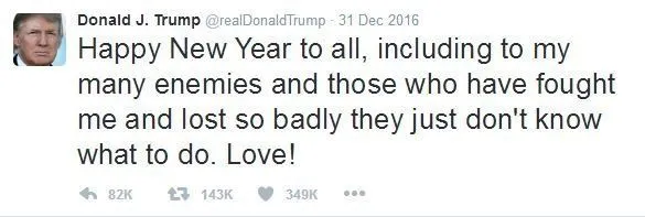 Republik Twitter Amerika, 13 Kicauan Presiden Trump yang Berpotensi Memulai Perang Dunia 26