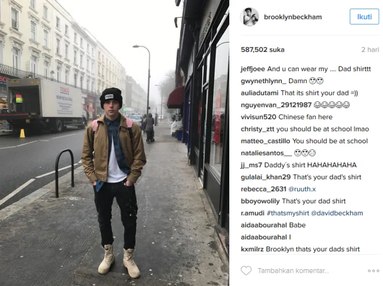 Brooklyn Beckham Jadi Korban Kejahilan Sang Bapak Saat Sedang Menggunakan Fitur Terbaru Instagram 6