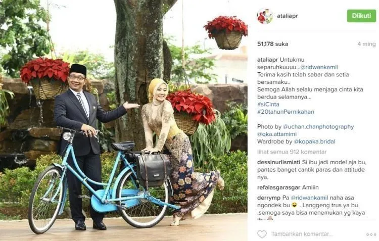 Inilah Suami-Istri Paling Bikin Baper di Tahun 2016: Ridwan Kamil dan Atalia. Kamu Setuju? 13