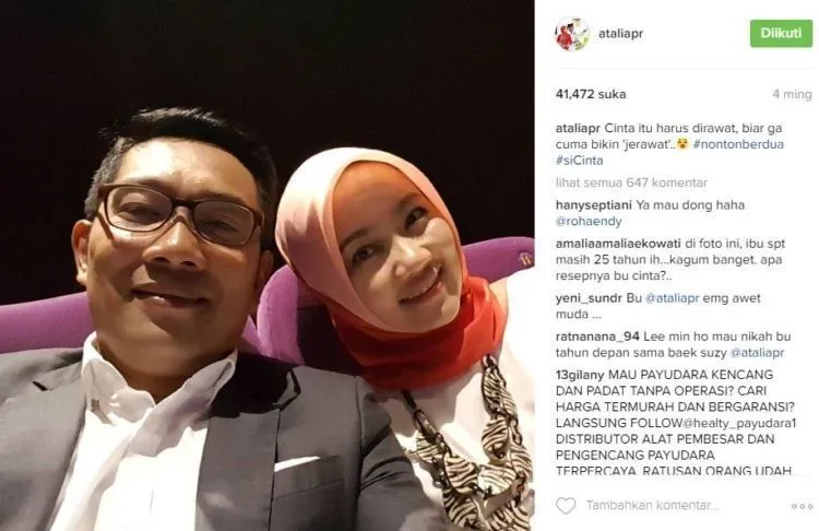 Inilah Suami-Istri Paling Bikin Baper di Tahun 2016: Ridwan Kamil dan Atalia. Kamu Setuju? 14