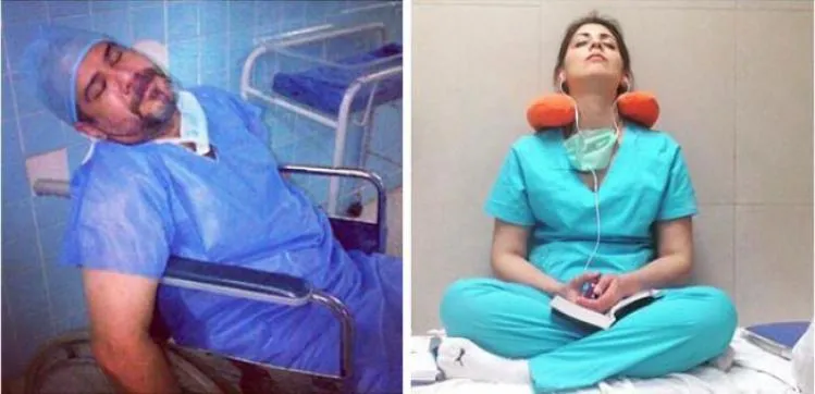 Beratnya Pekerjaan Para Petugas Kesehatan Tergambar dalam 15 Foto Mereka yang Tertidur Ala Kadarnya 25