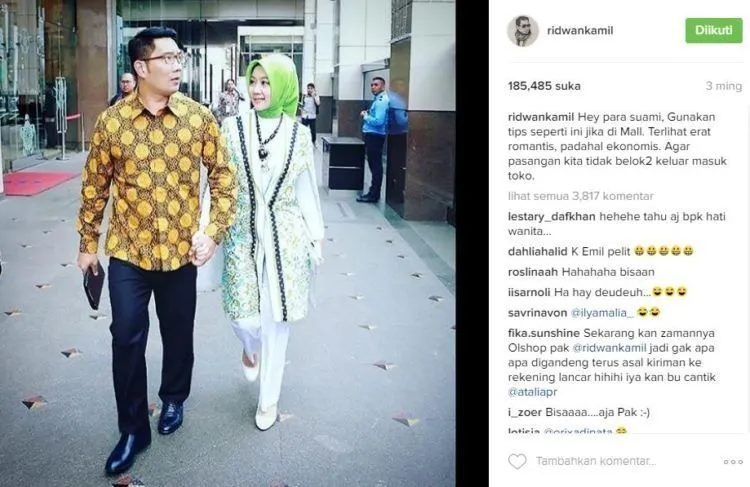 Inilah Suami-Istri Paling Bikin Baper di Tahun 2016: Ridwan Kamil dan Atalia. Kamu Setuju? 16