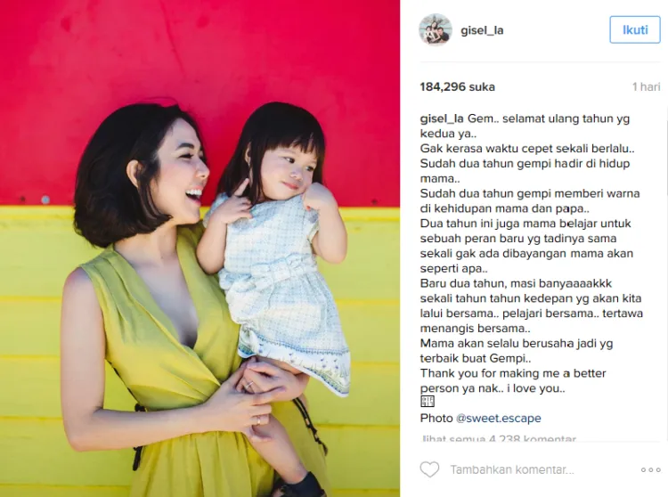 Meski Beken dan Dicintai Banyak Orang, Ternyata Ultah Gempi Tak Dirayakan Meriah. Kenapa Ya? 8