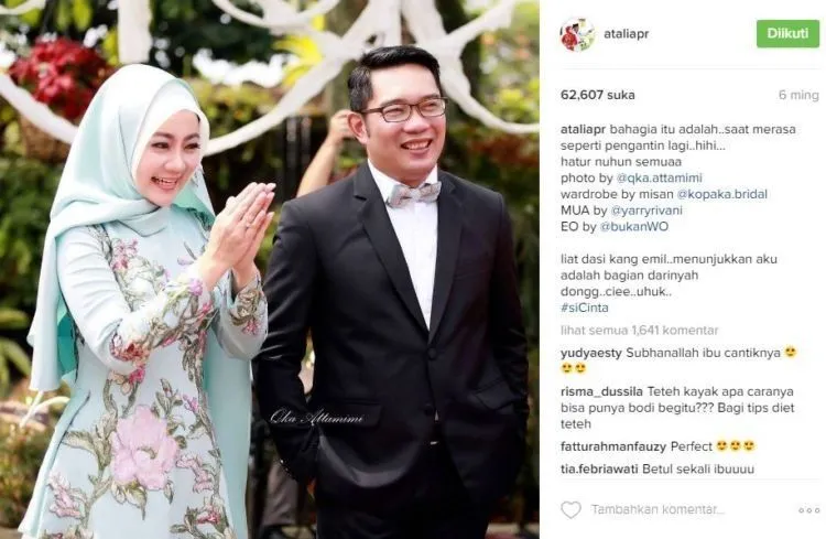 Inilah Suami-Istri Paling Bikin Baper di Tahun 2016: Ridwan Kamil dan Atalia. Kamu Setuju? 18