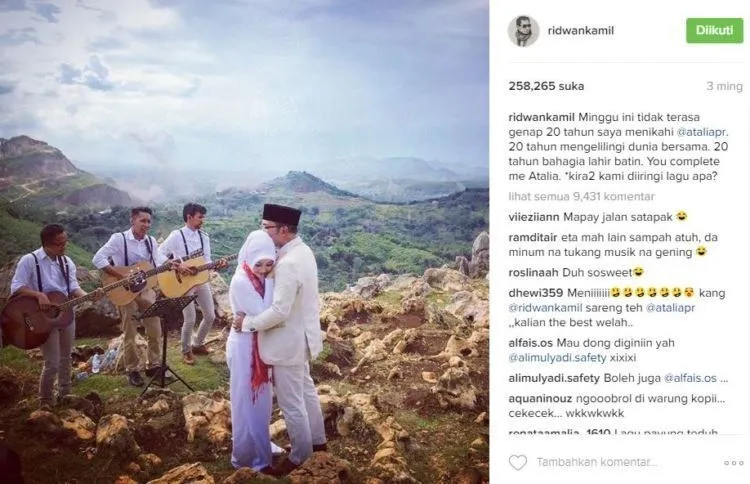Inilah Suami-Istri Paling Bikin Baper di Tahun 2016: Ridwan Kamil dan Atalia. Kamu Setuju? 19