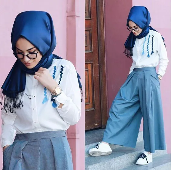 12 Mix and Match Celana Kulot yang Lagi Hits. Biar Penampilanmu Makin Kece dan Kekinian 23