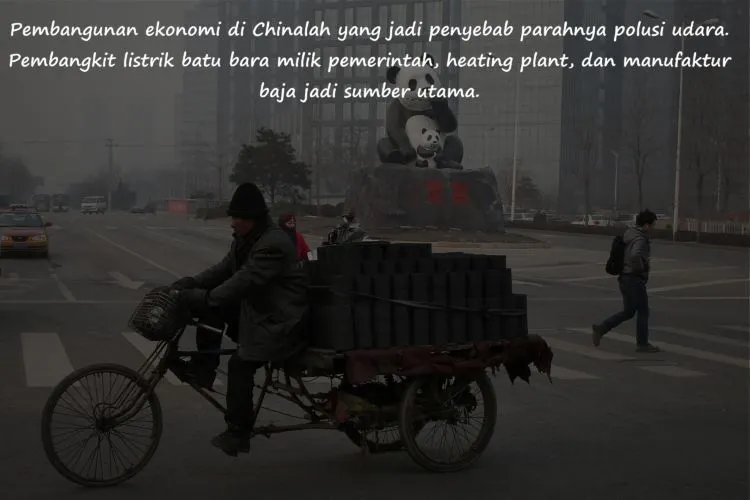 Harga Sebuah Kemajuan Ekonomi, Kini Cina Tercekik Asap Polusi. 9 Potret Negeri Tertutup Debu Pabrik 14
