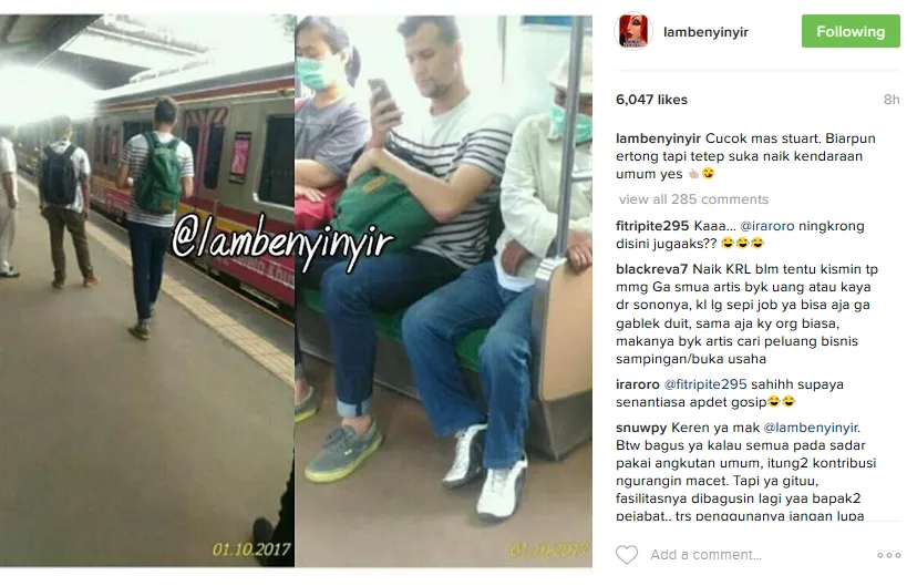 Stuart Collin Dibilang Bangkrut Cuma Karena Naik KRL, Wah Minta Ditabok Duit Orang Segerbong KRL Nih 7