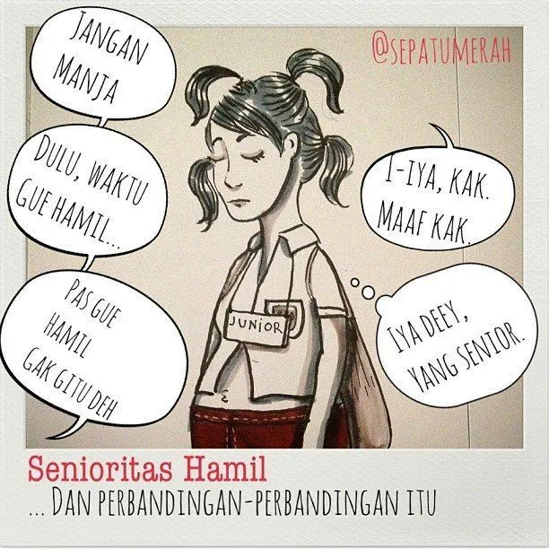 16 Ilustrasi Lucu Tentang Ibu Hamil Newbie oleh Okke 'Sepatumerah'. Hayo, Siapa Sepakat? 22