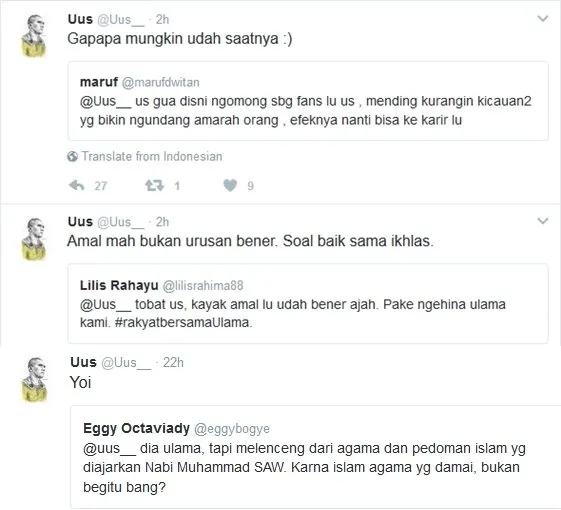 Uus Diserang Netizen Lagi, Kali Ini Karena Bercanda (atau Serius?) Mau Bantu Habib Rizieq Beli Sampo 8