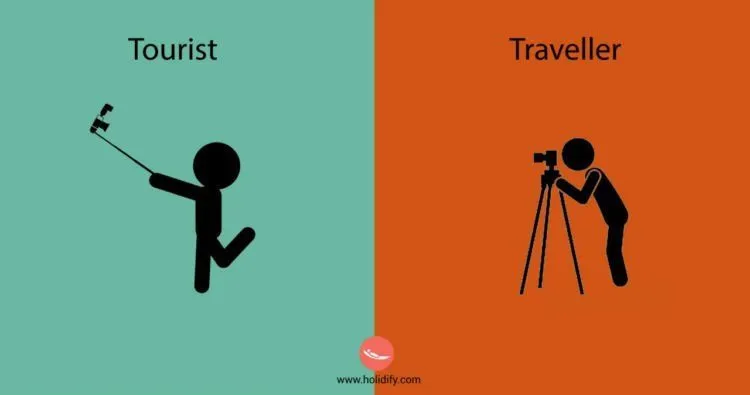 12 Ilustrasi yang Membedakan Turis dan Traveller, Waduh Jangan Disamakan Dong! 13