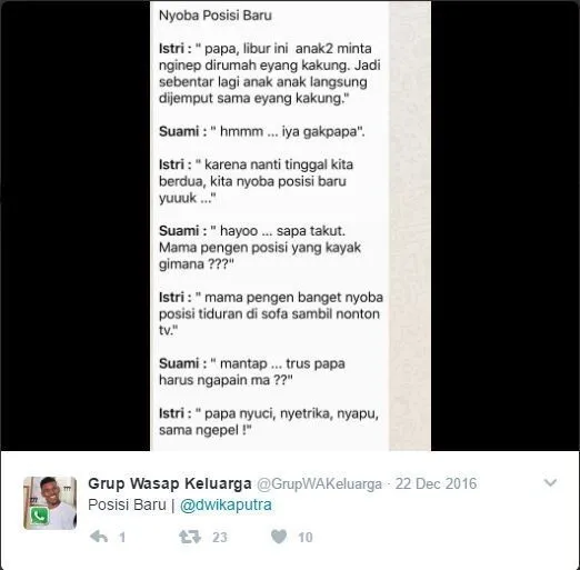 20 Chat Absurd Ala Grup WhatsApp Keluarga yang Kadang Pengen Bikin Kita Left, Tapi Takut Durhaka 28