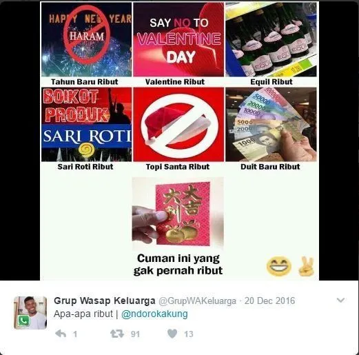 20 Chat Absurd Ala Grup WhatsApp Keluarga yang Kadang Pengen Bikin Kita Left, Tapi Takut Durhaka 29