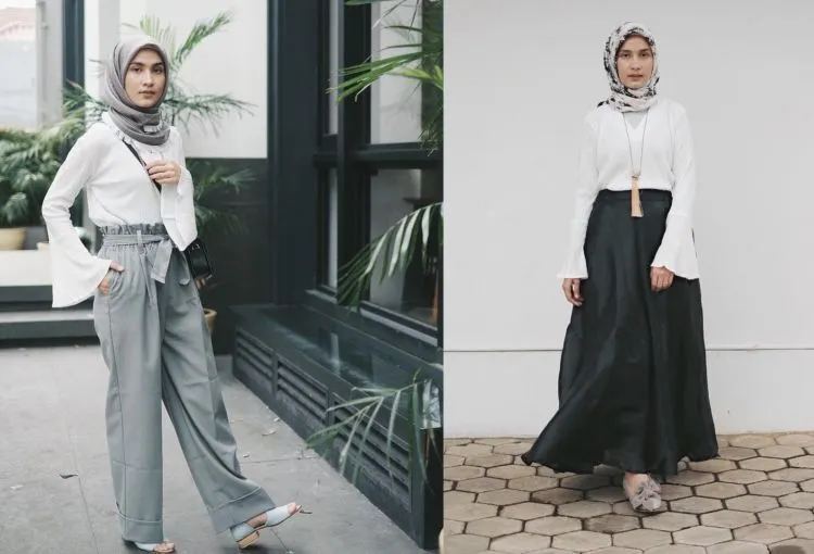 18 Serba-serbi Baju Lengan Lonceng Buat Hijabers, Tampil Anti Bosan Berbalut Kekinian 19