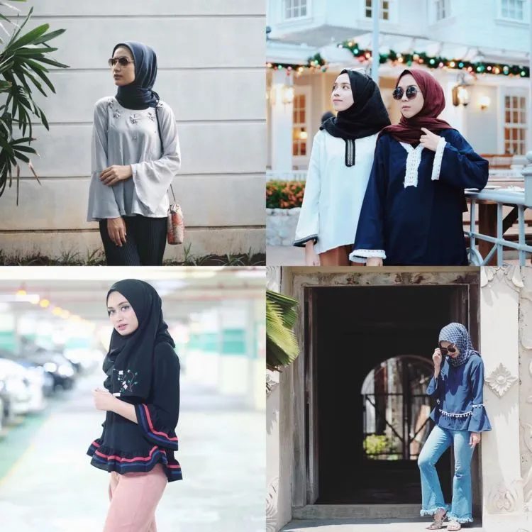 18 Serba-serbi Baju Lengan Lonceng Buat Hijabers, Tampil Anti Bosan Berbalut Kekinian 36