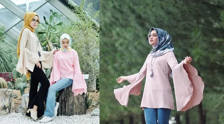 18 Serba-serbi Baju Lengan Lonceng Buat Hijabers, Tampil Anti Bosan Berbalut Kekinian 24 bell sleeve