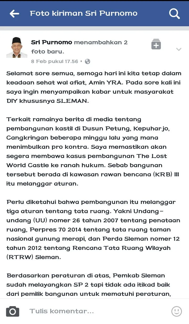 Heboh di Instagram, The Lost World Castle Malah Digugat Gara-gara Dibangun di Kawasan Bencana Merapi! 7