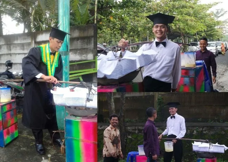 Berkaca dari Kisah Asnawi, Mampu Selesaikan Kuliah Sarjana Berkat Jual Gorengan Keliling 9