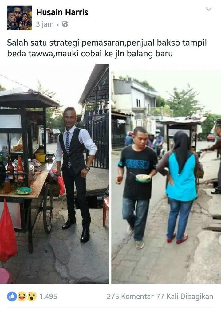 Tukang Bakso Boleh Juga Dong Pakai Baju Kantoran, Toh Mas Rinto Ingin Baksonya Lebih Tampak Terjamin 6