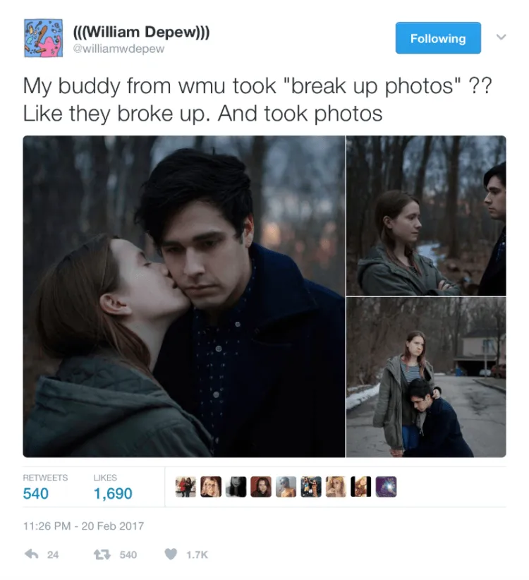 Sedih! Kalau Orang Biasa Foto Buat Pre-Wedding, Pasangan Ini Justru Bikin Sesi Foto 'Pasca-Putus' 6